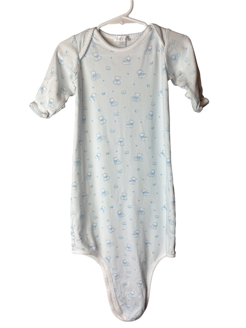 Kissy Kissy Gown Teddy Bear Stripe Star Print SM